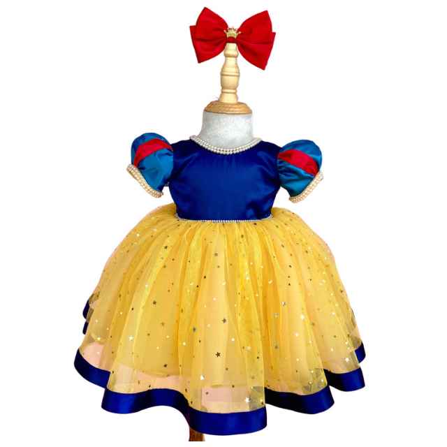 High Quality Girls Dresses Autumn-Winter Spring-Winter Summer-Beaded Princess Mesh OEM ODM Small Made Vietnam for Party Costumes