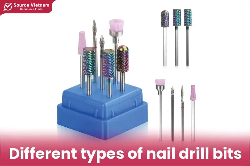 Different types of nail drill bits