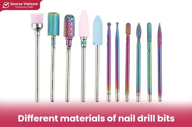 The different materials of nail drill bits