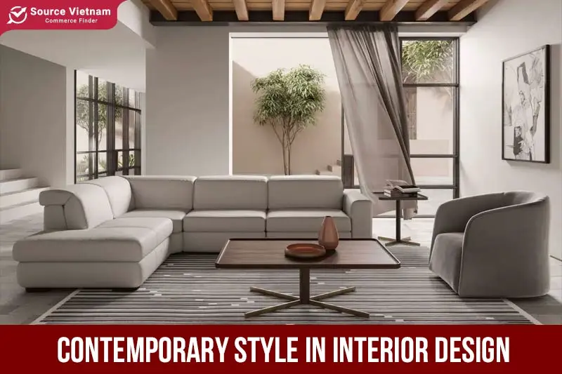 Contemporary style in interior design