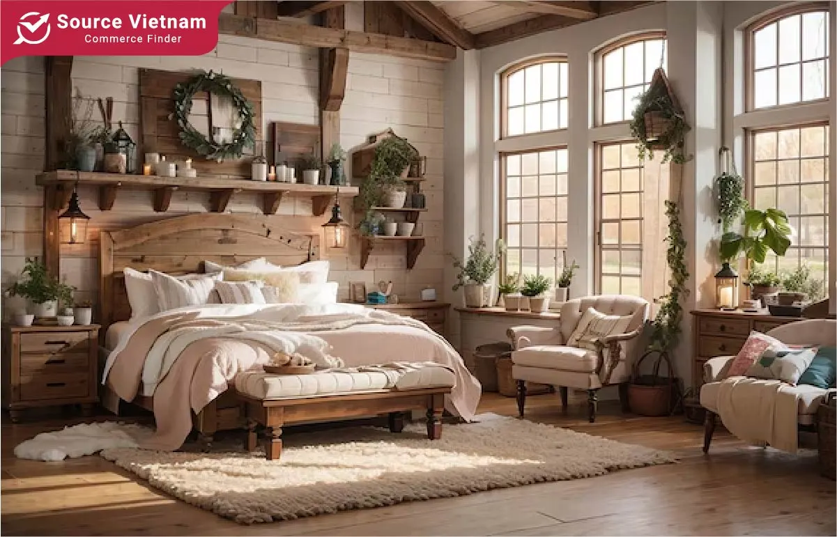 Farmhouse rustic bedroom