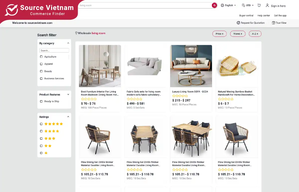 Add accents to your living room with SourceVietnam