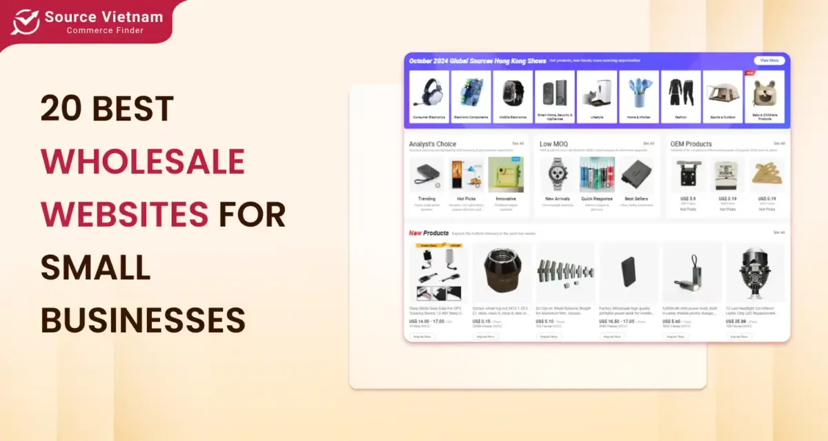 Top 20 Best Wholesale Websites for Small Businesses in 2025