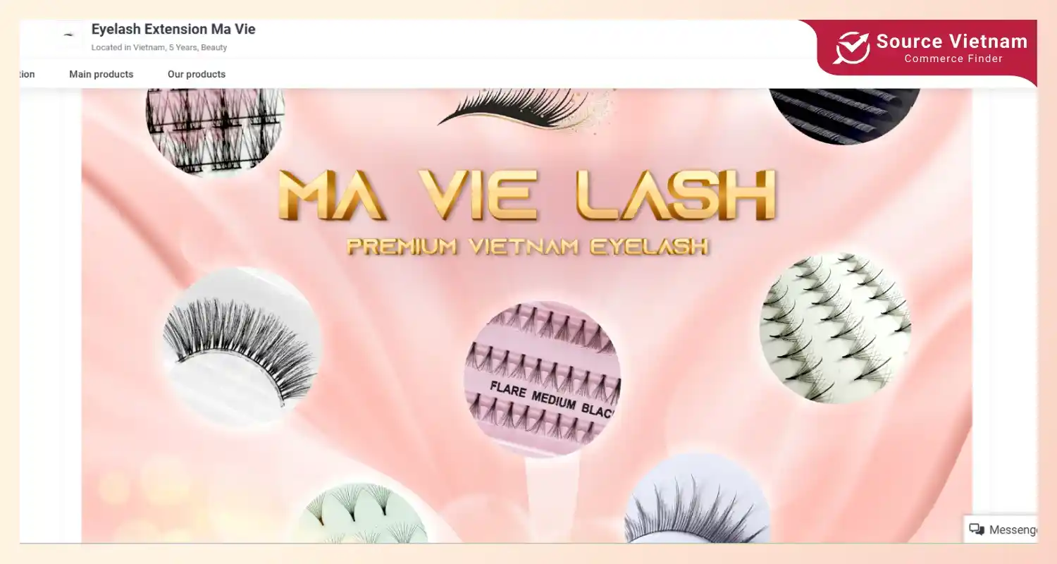 Eyelash Extension Ma Vie is one of the best wholesale eyelash vendors vietnam