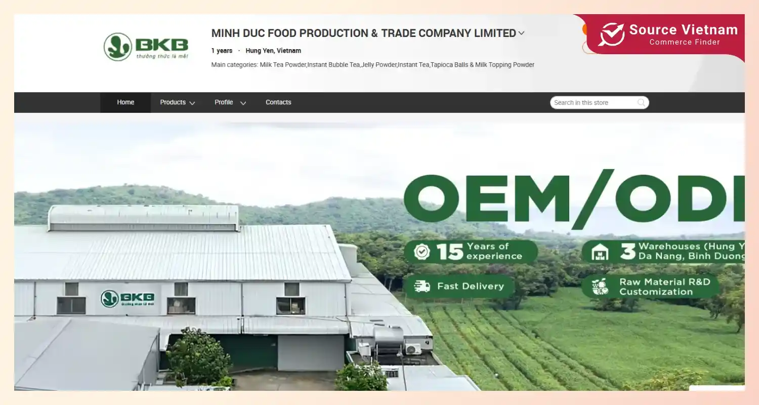 Minh Duc Food Production & Trade Company Limited