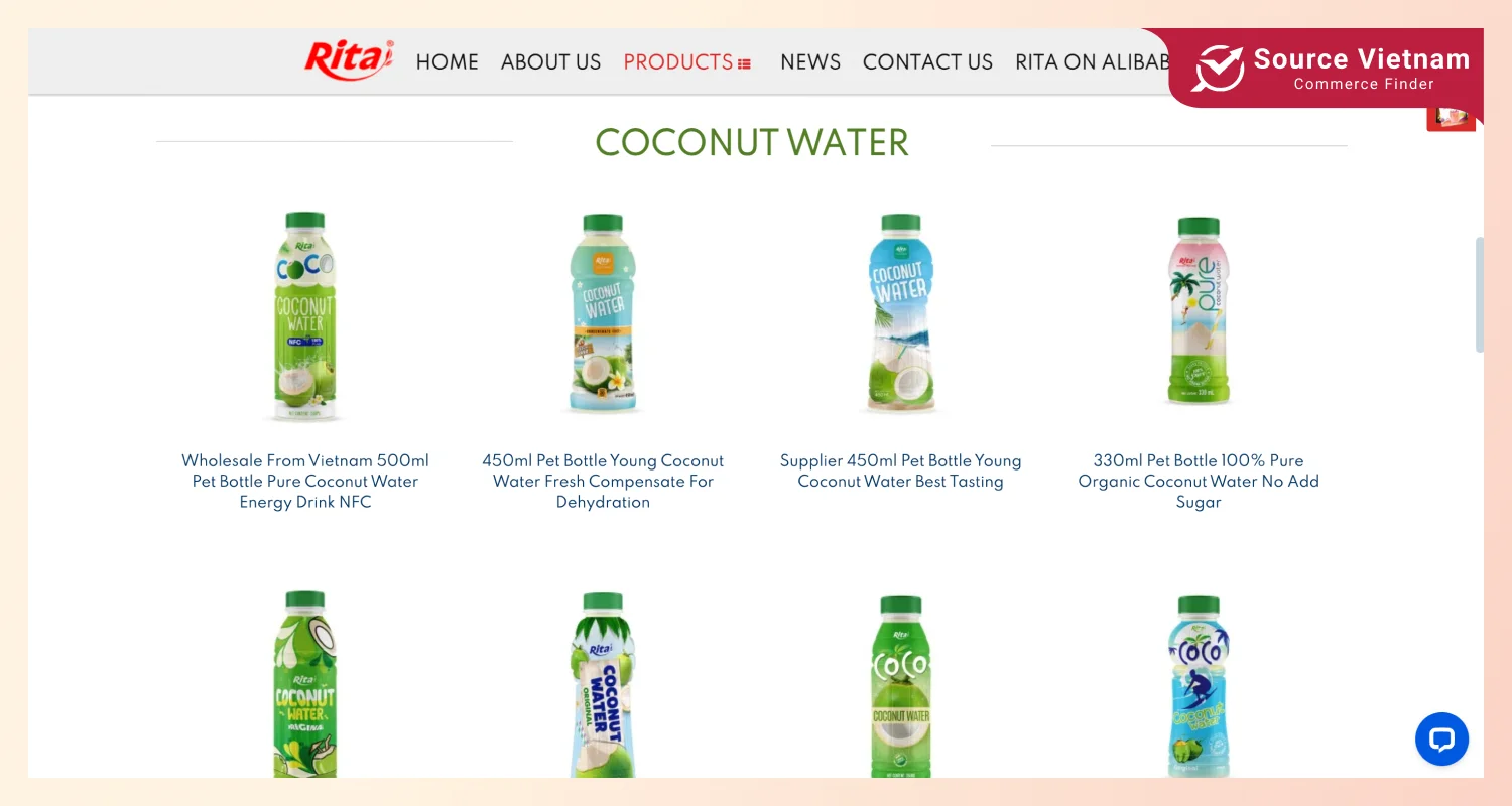 rita-vietnam-coconut-water-exporters