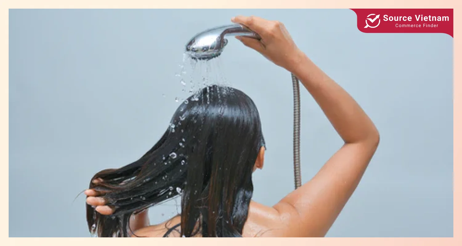 Step 2: Wet your hair