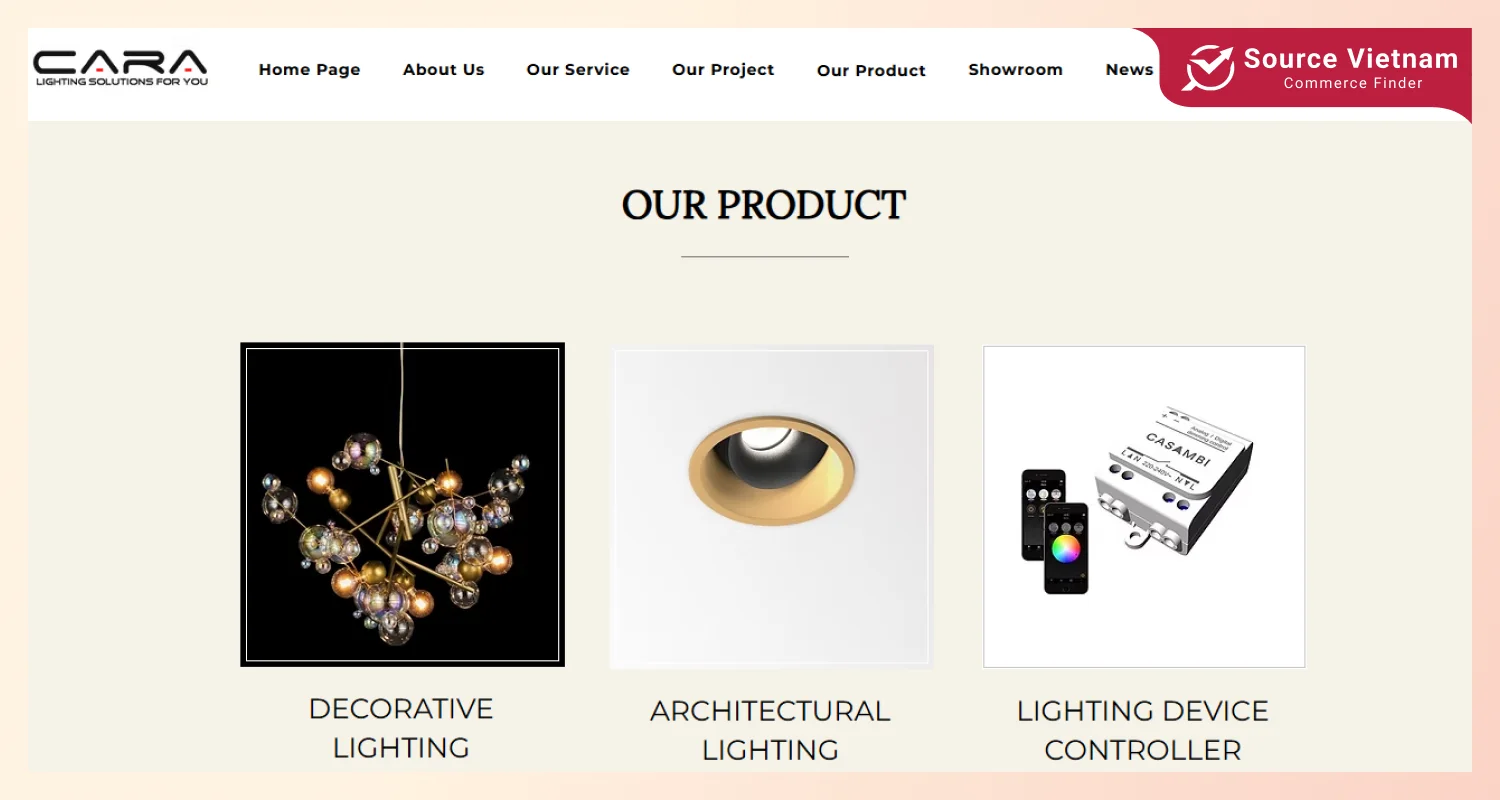 cara-lighting-solution-co-ltd-lighting-exporters-from-vietnam